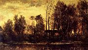 Charles Francois Daubigny Soleil Coucbant oil painting